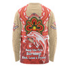 Redcliffe Dolphins Long Sleeve T-shirt Aboriginal Inspired Naidoc Symbol Pattern