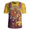 Brisbane Broncos Rugby Jersey Aboriginal Inspired Naidoc Symbol Pattern