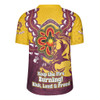 Brisbane Broncos Rugby Jersey Aboriginal Inspired Naidoc Symbol Pattern