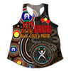 Australia Women Racerback Singlet Naidoc Week Keep The Fire Burning Aboriginal Dot Art