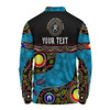 Australia Long Sleeve Polo Shirt Custom Naidoc Week Culture Art With River And Tortoise Aboriginal