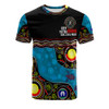 Australia T-Shirt Custom Naidoc Week Culture Art With River And Tortoise Aboriginal