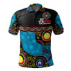 Australia Polo Shirt Custom Naidoc Week Culture Art With River And Tortoise Aboriginal