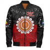 Australia Bomber Jacket Aboriginal Inspired Naidoc Half Concept