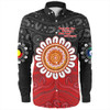 Australia Long Sleeve Shirt Aboriginal Inspired Naidoc Half Concept