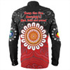 Australia Long Sleeve Shirt Aboriginal Inspired Naidoc Half Concept