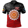 Australia Polo Shirt Aboriginal Inspired Naidoc Half Concept