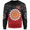 Australia Sweatshirt Aboriginal Inspired Naidoc Half Concept