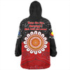 Australia Snug Hoodie Aboriginal Inspired Naidoc Half Concept