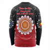 Australia Long Sleeve T-shirt Aboriginal Inspired Naidoc Half Concept