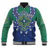 Australia Baseball Jacket Torres Strait Aboriginal Inspired Naidoc Symbol Pattern