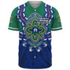 Australia Baseball Shirt Torres Strait Aboriginal Inspired Naidoc Symbol Pattern