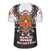 Australia Rugby Jersey Aboriginal Inspired Naidoc Symbol Pattern White