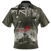 Australia Zip Polo Shirt Anzac Day Lest We Forget For Your Tomorrow They Gave Their Today