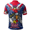 Sydney Roosters Polo Shirt Custom Naidoc Keep the Fire Burning! Blak, Loud & Proud Home Jersey