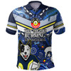 North Queensland Cowboys Polo Shirt Custom Naidoc Keep the Fire Burning! Blak, Loud & Proud Home Jersey1