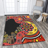 Australia Area Rug Aboriginal Indigenous Dot Painting