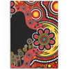 Australia Area Rug Aboriginal Indigenous Dot Painting