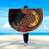 Australia Beach Blanket Aboriginal Indigenous Dot Painting