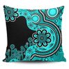 Australia Pillow Cases Aboriginal Indigenous Dot Painting Turquoise