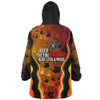 Australia Snug Hoodie Naidoc Hand Rock Art Indigenous Golden Style