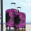 Australia Luggage Cover Aboriginal Indigenous Dot Painting Pink