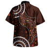 Australia Hawaiian Shirt Aboriginal Inspired Lizard With Dot Painting Pattern