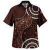 Australia Hawaiian Shirt Aboriginal Inspired Lizard With Dot Painting Pattern