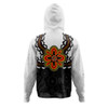 Australia Hoodie Aboriginal Inspired Symbol Pattern White