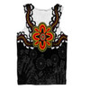 Australia Men Singlet Aboriginal Inspired Symbol Pattern White