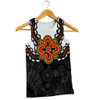 Australia Men Singlet Aboriginal Inspired Symbol Pattern White