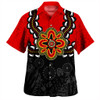 Australia Hawaiian Shirt Aboriginal Inspired Symbol Pattern