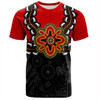 Australia T-Shirt Aboriginal Inspired Symbol Pattern