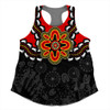 Australia Women Racerback Singlet Aboriginal Inspired Symbol Pattern