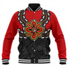 Australia Baseball Jacket Aboriginal Inspired Symbol Pattern