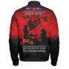 Australia Anzac Bomber Jacket Anzac Day Poppy Flowers Red2