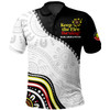 Australia Polo Shirt Naidoc Week Indigenous Culture Inspired Keep the Fire Burning! Blak, Loud and Proud