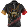 Australia Zip Polo Shirt Naidoc Week Aboriginal Inspired And Torres Strait Islander Culture