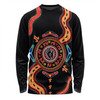 Australia Long Sleeve T-shirt Aboriginal Inspired Meeting Place Style Of Dot Painting
