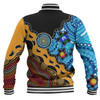 Australia Baseball Jacket Aboriginal Inspired River And Land Style Of Dot Painting