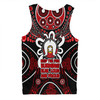 Australia Men Singlet Naidoc Week Aboriginal Inspired Dot Art Painting And Aussie Lizard