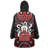 Australia Snug Hoodie Naidoc Week Aboriginal Inspired Dot Art Painting And Aussie Lizard