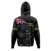 Penrith Panthers Hoodie Custom For Die Hard Fan Australia Flag Scratch Style