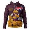 Brisbane Broncos Hoodie Custom For Die Hard Fan Australia Flag Scratch Style