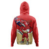 Redcliffe Dolphins Hoodie Custom For Die Hard Fan Australia Flag Scratch Style