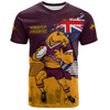 Brisbane Broncos T-Shirt Custom For Die Hard Fan Australia Flag Scratch Style
