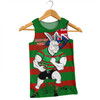 South Sydney Rabbitohs Men Singlet Custom For Die Hard Fan Australia Flag Scratch Style