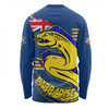 Parramatta Eels Long Sleeve T-shirt Custom For Die Hard Fan Australia Flag Scratch Style