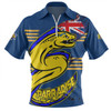 Parramatta Eels Zip Polo Shirt Custom For Die Hard Fan Australia Flag Scratch Style