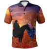 Australia Anzac Day Polo Shirt  - Lest We Forget Horse Ver01
